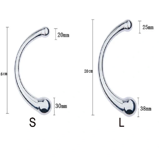 Anal Stainless Double Ended Hook 5858 Elegant Steel 0214